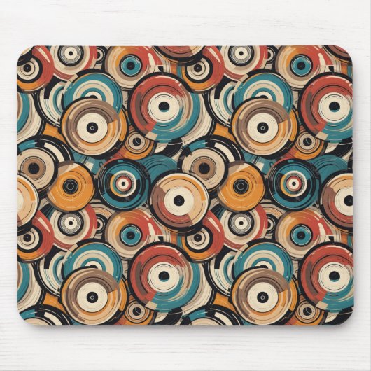 Abstract records Mouse Pad Muismat (Voorkant)