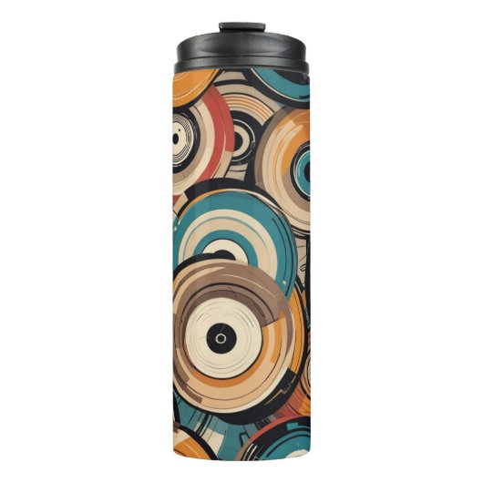 Abstract Records Thermische Tumbler Thermosbeker (Voorkant)
