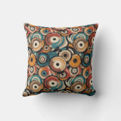 Abstract Records Throw Pillow Kussen (Achterkant)