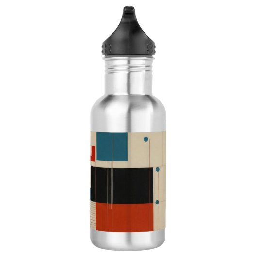 Abstract Red and Blue Art Waterfles (Rechts)