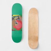 Abstract Red and Green Skateboard (Voorkant)