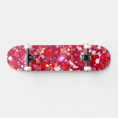 Abstract Red and Pink Geometric Graphic Persoonlijk Skateboard (Horizontaal)