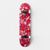 Abstract Red and Pink Geometric Graphic Persoonlijk Skateboard (Voorkant)