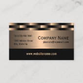 Abstract Red Copper Luxury Metallic Art Patroon Visitekaartje (Achterkant)
