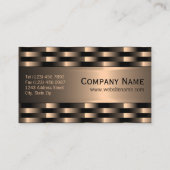 Abstract Red Copper Luxury Metallic Art Patroon Visitekaartje (Achterkant)