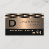 Abstract Red Copper Luxury Metallic Art Patroon Visitekaartje (Voorkant)