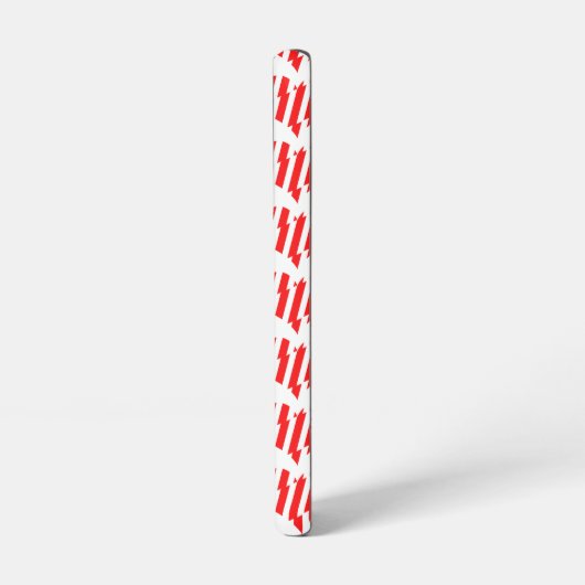 Abstract Red n White Stripes Valentijn Heart Samsung Galaxy Hoesje (Linkerkant)