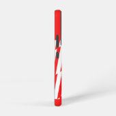 Abstract Red n White Stripes Valentijn Heart Samsung Galaxy Hoesje (Rechterkant)