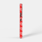 Abstract Red n White Stripes Valentijn Heart Samsung Galaxy Hoesje (Rechterkant)