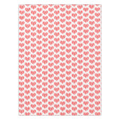Abstract Red n White Stripes Valentijn Heart Tafelkleed (Voorkant)