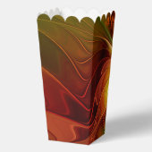 Abstract Red Orange Brown Green Fractal Art Flower Bedankdoosjes (Achterkant)