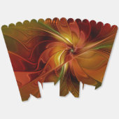Abstract Red Orange Brown Green Fractal Art Flower Bedankdoosjes (Ongevouwen)