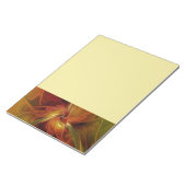 Abstract Red Orange Brown Green Fractal Art Flower Notitieblok (Schuin)