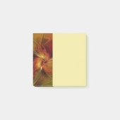 Abstract Red Orange Brown Green Fractal Art Flower Post-it® Notes (Voorkant)