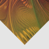 Abstract Red Orange Brown Green Fractal Art Flower Tissuepapier (Detail)