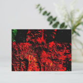 Abstract red texture invitation,Unique darkness Kaart (Staand voorkant)