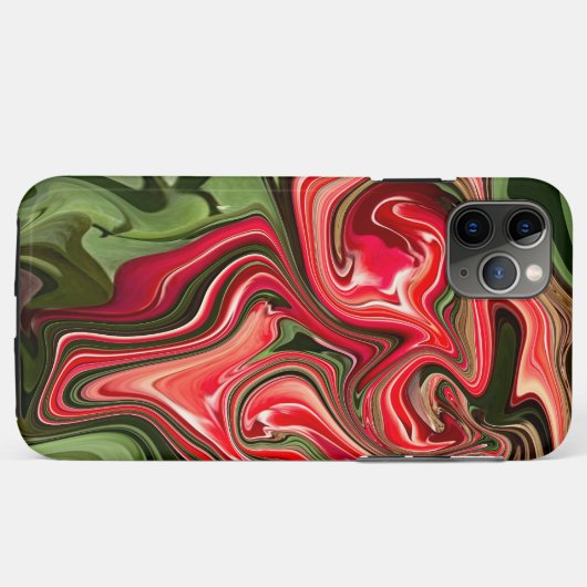 Abstract Red Tulip Floral Design Case-Mate iPhone Case (Achterkant (horizontaal))