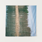 Abstract reflecties of beautiful trees in the lak wandkleed (Voorkant (horizontaal))