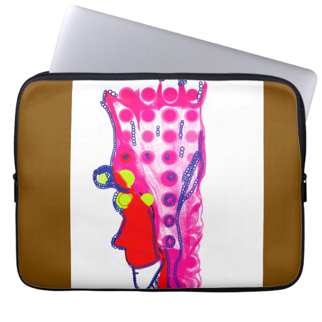 Abstract Regal Art Laptop Sleeve (Voorkant)