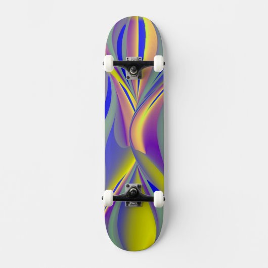 Abstract Regenbogen Augen Persoonlijk Skateboard (Voorkant)