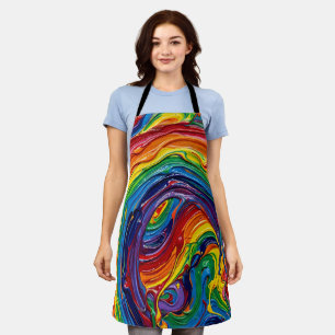 Abstract Regenboog Boog Brug Meerkleurige Schort