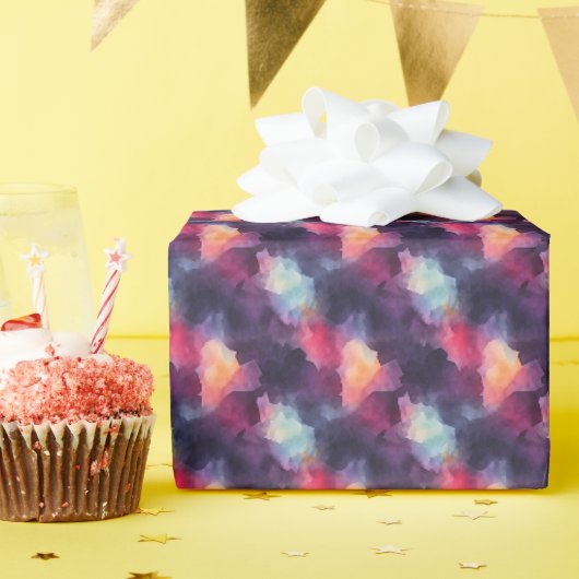Abstract regenboog cadeaupapier (Verjaardagsfeest)