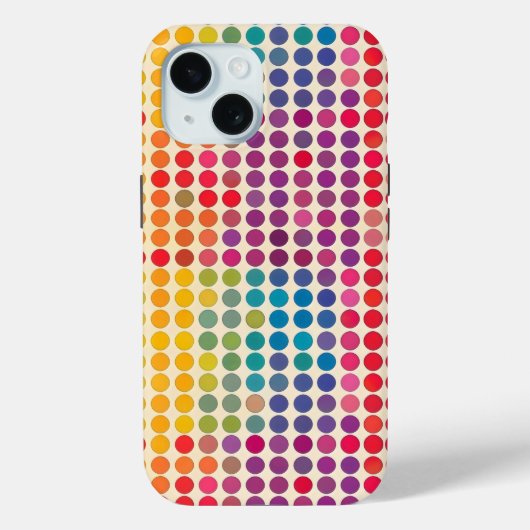 Abstract regenboog dotpatroon Case-Mate iPhone case (Achterkant)