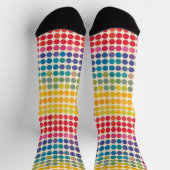 Abstract regenboog dotpatroon sokken (Top)