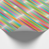 Abstract regenboog druppels patroon cadeaupapier (Hoek)