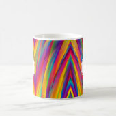 Abstract Regenboog Gradiënt Monogram Naam Koffiemok (Center)