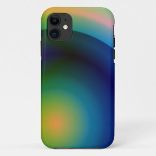 abstract regenboog kunst iphone hoesje