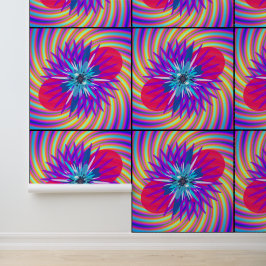 Abstract Regenboog Mandala Kunstpatroon  Behang