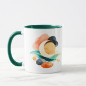 Abstract Regenboog Pot met Goud St. Patrick's Day Mok (Links)