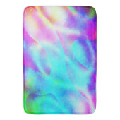 Abstract regenboog stromend streepontwerp badmat (Voorkant Verticaal)