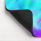 Abstract regenboog stromend streepontwerp muismat (Hoek)