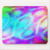 Abstract regenboog stromend streepontwerp muismat (Voorkant)