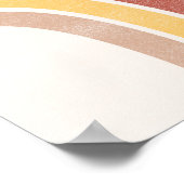 Abstract regenboog uit het midden van de eeuw poster (Hoek)