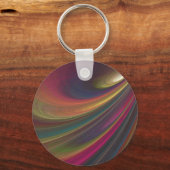 Abstract regenboog wervelende sleutelhanger (Voorkant)