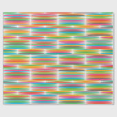Abstract regenboogdruppels patroon cadeaupapier (Vlak)