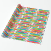 Abstract regenboogdruppels patroon cadeaupapier (Uitgerold)