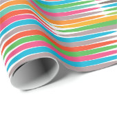 Abstract regenboogdruppels patroon cadeaupapier (Rol Hoek)
