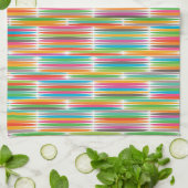 Abstract regenboogdruppels patroon theedoek (Gevouwen)