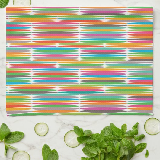 Abstract regenboogdruppels patroon theedoek (Gevouwen)