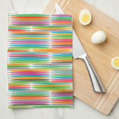 Abstract regenboogdruppels patroon theedoek (Quarter Fold)