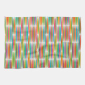 Abstract regenboogdruppels patroon theedoek (Horizontaal)