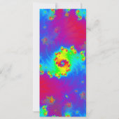 Abstract regenbooggradiënt fractal bladwijzer (Achterkant)