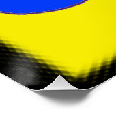Abstract regenboogkleurig bloemontwerp perfect poster (Hoek)