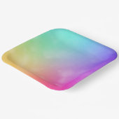 Abstract regenboogontwerp papieren bordje (Gebogen)