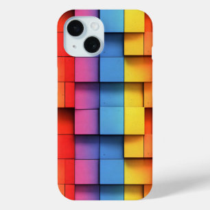 Abstract Regenboogpatroon iPhone 15 Case
