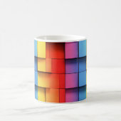 Abstract regenboogpatroon koffiemok (Center)